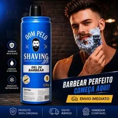 Shaving Gel Dom Pelo 1kg Profissional - Barba Suave Sem Irritações - Envio Imediato