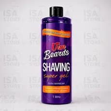 Shaving Gel Profissional Van Beards 1 Litro | Alto Rendimento Barbearia