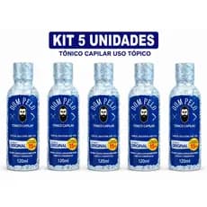Kit 5 unidades Dom Pelo Original - Tônico Capilar para Cabelo, Barba e Sobrancelha envio imediato
