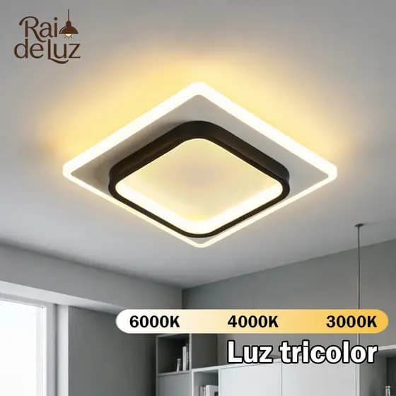 Lustre LED Moderno Luxo 3 Cores Econômico Decorativo para Sala de Estar Quarto e Corredor（110-220V）