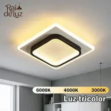 Lustre LED Moderno Luxo 3 Cores Econômico Decorativo para Sala de Estar Quarto e Corredor（110-220V）