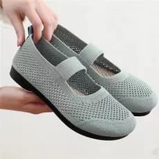 Sapatos femininos antiderrapantes para idosos, estilo primavera e outono, ultra macios, resistentes ao desgaste, leves,