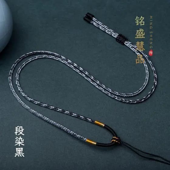 Colar De Corda De Alta Carga Masculino E Feminino Ch Estilo Chinês Enrolada À Mão Grande Versátil Cordão De Textura Cont