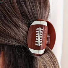 3 Peças De Grampos De Cabelo De Rugby – Mandíbula Cauda De Tubarão Para Mulheres E Meninas