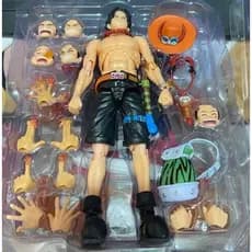 17cm SHF ONE PIECE PORTGAS.D.ACE SABO Luffy Modelo Kit Figuras De Ação Brinquedo Presente Para Crianças Coleção
