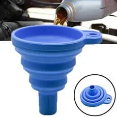Funil de Silicone Universal para Motor de Carro, Funil para Troca de Líquido de Lavagem, Dobrável e Portátil, para Troca