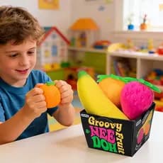 Hand Squeeze Toy Realistic Relaxing Companion 3-Piece Squeeze Rebound Toy Fruit