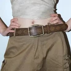 Cinto americano retrô y2k estilo étnico feminino