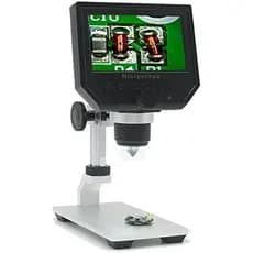 Microscópio Digital L De 4.3 " , Lupa De Moedas 50X-600X Com Gravação De Vídeo 1080P , 8 Luzes LED , Eletrônico De Solda