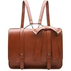 Pasta ECOSUSI Para Mulheres Mochila Mensageiro De Couro PU Bolsa Laptop Computador Viagens De Negócios Universitárias |