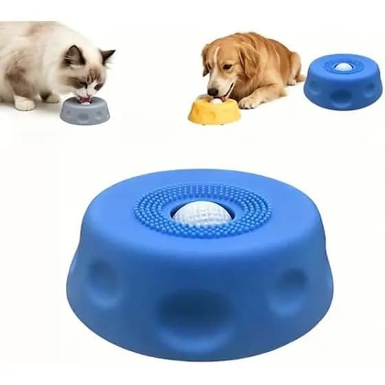 Tigela Para Lamber Cães Com Bola , De Alimentador Lento , Antiderrapante , Médios , Alívio De Ansiedade , Alimentação Le