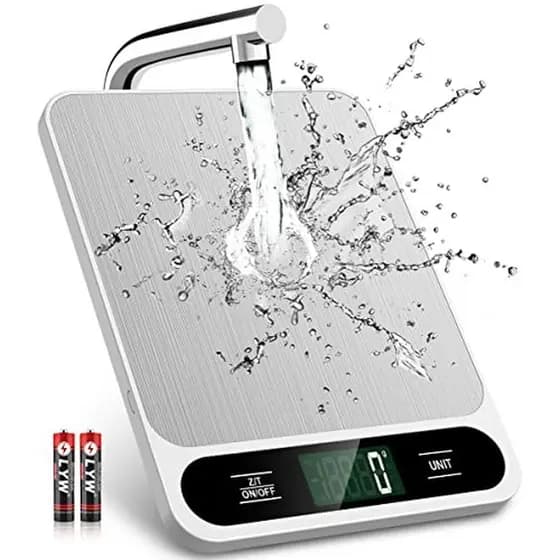 Balança De Alimentos Mik-Nana Branca , Digital De Cozinha De 22 Lb/10 Kg , Gramas E Onças Para Assar , Cozinhar Perder P