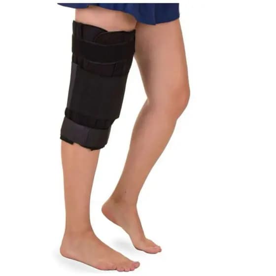 Ortese Imobilizador De Joelho Parcial 32cm Bilateral Preto