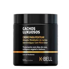 Creme de Pentear Cachos Luxuosos K-Bell 500g Ativador de Cachos Cabelo Cacheado Crespo