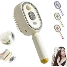 Escova de Cabelo a Vapor Elétrica para Desembaraçar e Alisar |   Escova a Vapor com Spray de Água Nano Mist para Control