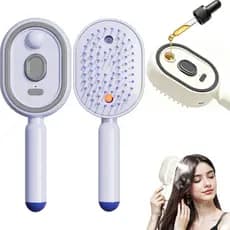 Escova de Massagem com Almofada de Ar e Pulverização Elétrica, Nova Escova a Vapor Elétrica para Cabelo 2026, Alisador d