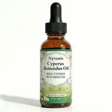 NYVORIS Óleo Redutor de Pelos de Cyperus – óleo de Cyperus rotundus – Fórmula à Base de Plantas para Retardar o Crescime