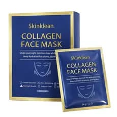 Máscara Facial de Colágeno klean, Cuidado Suave e Hidratação Profunda para Todos os Tipos, 1 Conjunto / 4 Adesivos (1 un
