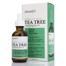 Tratamento Facial com Óleo de Tea Tree Elastalift com Witch Hazel para Clareamento da Pele do Rosto Ajuda a Combater Ver