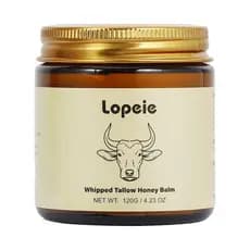 Bálsamo de Sebo de Carne Moída com Mel da Lopeie, Creme Hidratante Natural para Rosto e Corpo, Bálsamo Hidratante para P