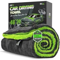 Toalha De Secagem SUV De Tamanho Completo KKV , Limpeza De Carro De Microfibra De Dupla Face De 48 Camadas Com Técnica D