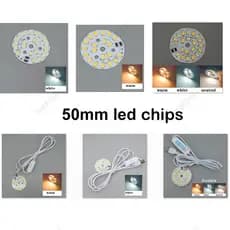 50mm DC 5V USB LED Luzes Noturnas chips Fonte Mesa Livro Lâmpada Interruptor Regulável Quarto Leitura Estender Cabo Bran