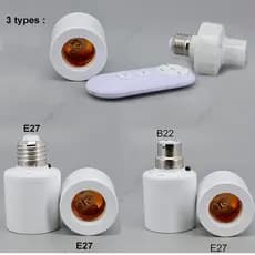 3 Tipos De radar Ou Sem Fio E27 Para B22 E27 Base De Lâmpada De Controle Remoto Tomada Interruptor De Temporizador Intel