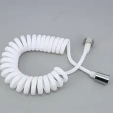 1.5/2/3m max Flexível Mola Branca Cabeça De Chuveiro Tubo Mangueira Água Para wc Toalete Bidé Pulverizador Linha Telefôn