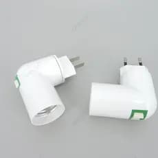 360 Graus De Rotação Ue Eua Plug Para E27 Parafuso Base Ajustável Luz Soquete Conversor Lâmpada Titular Interruptor Liga