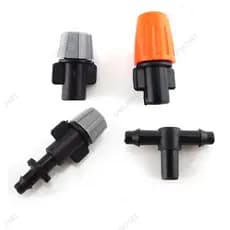 10 Pçs 1/4 " Irrigação De Jardim Pendurado Nevoeiro Sprinkler Bico T 4/7 Mangueira Nebulização Névoa Pulverizador Água K