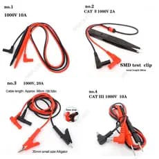 Digital 1000V 2A 10A 20A Multímetro De Ponta Fina Multi Medidor Teste Cabo De Chumbo Sonda Fio Caneta Testador 4mm Ferra
