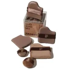 Esponja de Maquiagem Guoxiangniu, 1 caixa com 6 esponjas de maquiagem rápida Guoxiangniu na cor chocolate, conjunto de e