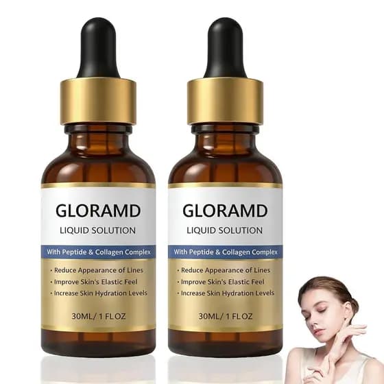 GloriaMDSerum, GloraMDFaceLiftSerum, GlorSerum, Sérum Anti-Envelhecimento com Peptídeos e Colágeno, Reduz Linhas Finas,