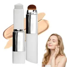 Faccellove SPF15 Base em Bastão com Mudança de Cor e Pincel - Auto-Tintagem, Hidratante, Cuidado Anti-Envelhecimento, Ad