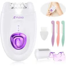 Epilador para Mulheres, Dispositivo Sem Fio para Remoção de Pelos Faciais com Cabeça de Barbeador e Aparador, Epiladores