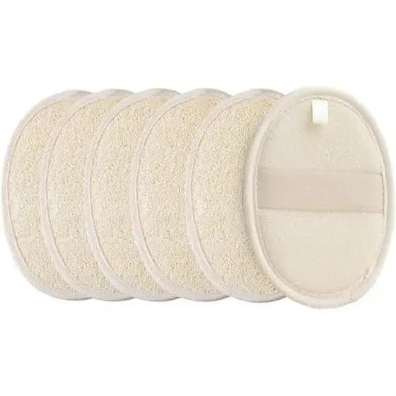 Pacote Com 6 Esponjas De Bucha Natural , Real Orgânica De 5 Polegadas De Comprimento , Esfoliante Corporal , Esponja Luf
