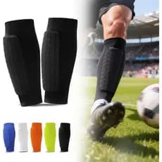 Caneleiras de Futebol para Meninos e Meninas, Protetores de Canela para Crianças, Mangas para Caneleiras - Absorção de I