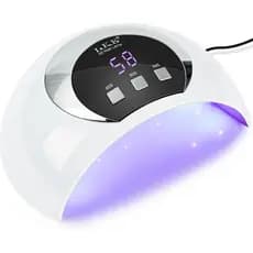 Lâmpada UV LED de 54W para Unhas de Gel, Secador de Unhas Portátil com Modo de Baixa Temperatura, 3 Configurações de Tem