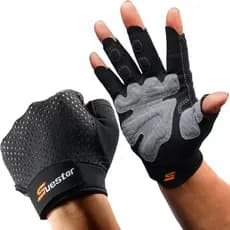 Luvas de Treino SueStar para Homens e Mulheres, para Levantamento de Peso com Proteção Total para a Palma da Mão, Excele