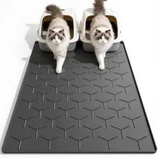Tapete para caixa de areia para gatos Garoopion, tamanho grande 101.60 cm X 71.12 cm Tapete para armadilha de areia para