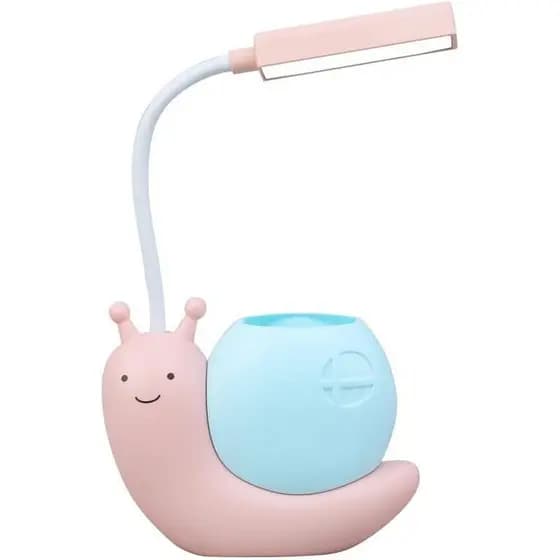 Lâmpada Infantil Fofa Com Suporte Para Caneta , De Mesa LED Criança , Formato De Unha , Carregamento USB , Estudante , A