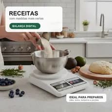 Balança Digital De Cozinha 10kg De Precisão Com Tara