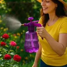 Pulverizador Borrifador Pressão Manual 1,6L Jardinagem Horta Jardim Plantas Limpeza Doméstica
