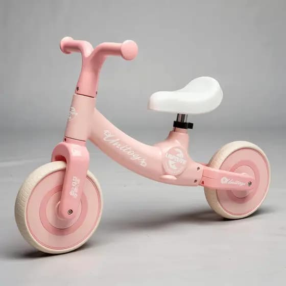 Bicicleta Infantil Equilíbrio Sem Pedal Criança Andador Bike Educativa Desenvolvimento Motor Bege