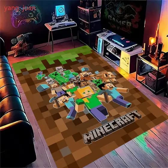 Tapete Personalizado Minecraft para Sala de Estar, Quarto, Entrada, Itens Decorativos para Cozinha W KTPC