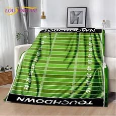 Cobertor Macio de Desenho Animado de Campo de Futebol Americano 2026, Para Casa, Quarto, Cama, Sofá, Viagem, Infantil 5R