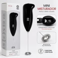 Mini Mixer Elétrico Portátil Oásis Espumador de Leite Café Cappuccino