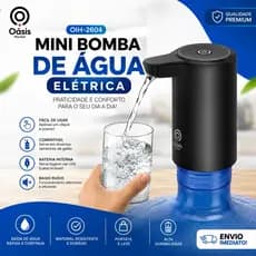 Mini Bomba De Água Elétrica Galão 20L Recarregável USB Automática Oásis