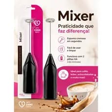 ☕ Mixer Portátil Elétrico Para Café Cappuccino Espuma Leite Profissional