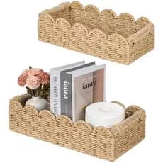Cesta Organizadora De Armazenamento De Papel Higiênico CubesLand , Cestas Decorativas Recortadas Para Sobre Prateleiras